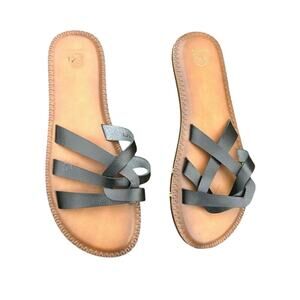 HIGH TIDE LADIES "SEINA" OXEN SANDAL Size 11 Black Shoes